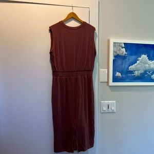 athleta cotton knit dress size L